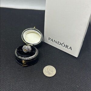 Pandora Sterling Silver & citrine clip charm - Brand New